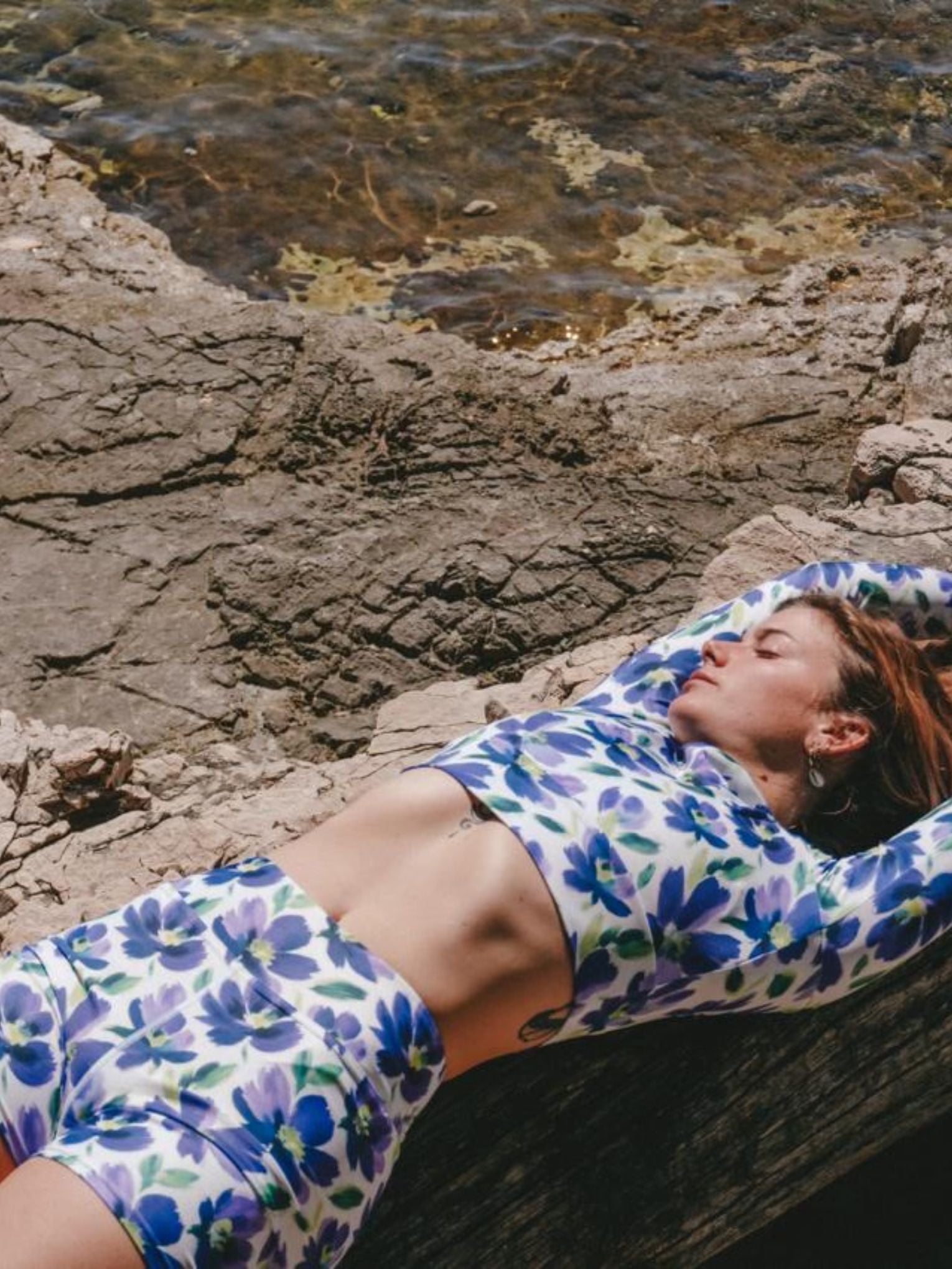 Recycled Long-Sleeve Crop Top