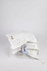 Olearia Ethical-Cotton Pyjama Case - Glacier White