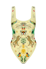 Willow Hand Embroidered Swimsuit Multi Colour in Stock