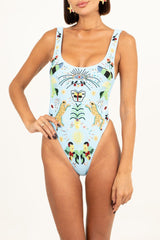 Willow Hand Embroidered Swimsuit Multi Colour in Stock
