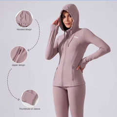 Women Fitness Zip Jacket
