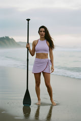 Wrap Skirt ― Lilac / Red