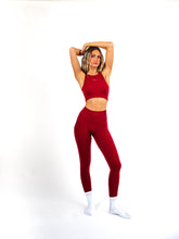 Fitted Crop Top - Red