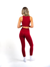 Fitted Crop Top - Red
