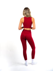 Fitted Crop Top - Red