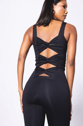 BOW LONG BRA - CHARCOAL