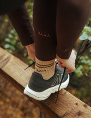 High Waisted Full Length Leggings - Tobacco