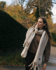 Long Fluffy Scarf - Oatfield