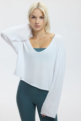 STUDIO LONGSLEEVE TOP - WHITE