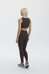 CUT OUT BRA TOP - ESPRESSO MARTINI (INSIDE ELECTRIC BLUE)