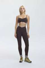 CROSS OVER SHORTS BRALETTE - ESPRESSO MARTINI