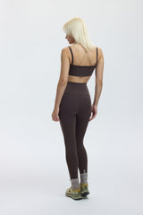 CROSS OVER SHORTS BRALETTE - ESPRESSO MARTINI