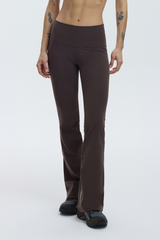 TWIST FLARE PANTS - ESPRESSO MARTINI