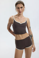 VINTAGE SPORTS SHORTS - ESPRESSO MARTINI