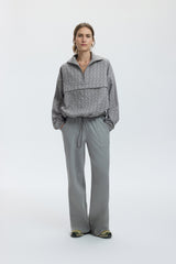 CORA SWEATSHIRT - ASH GRID