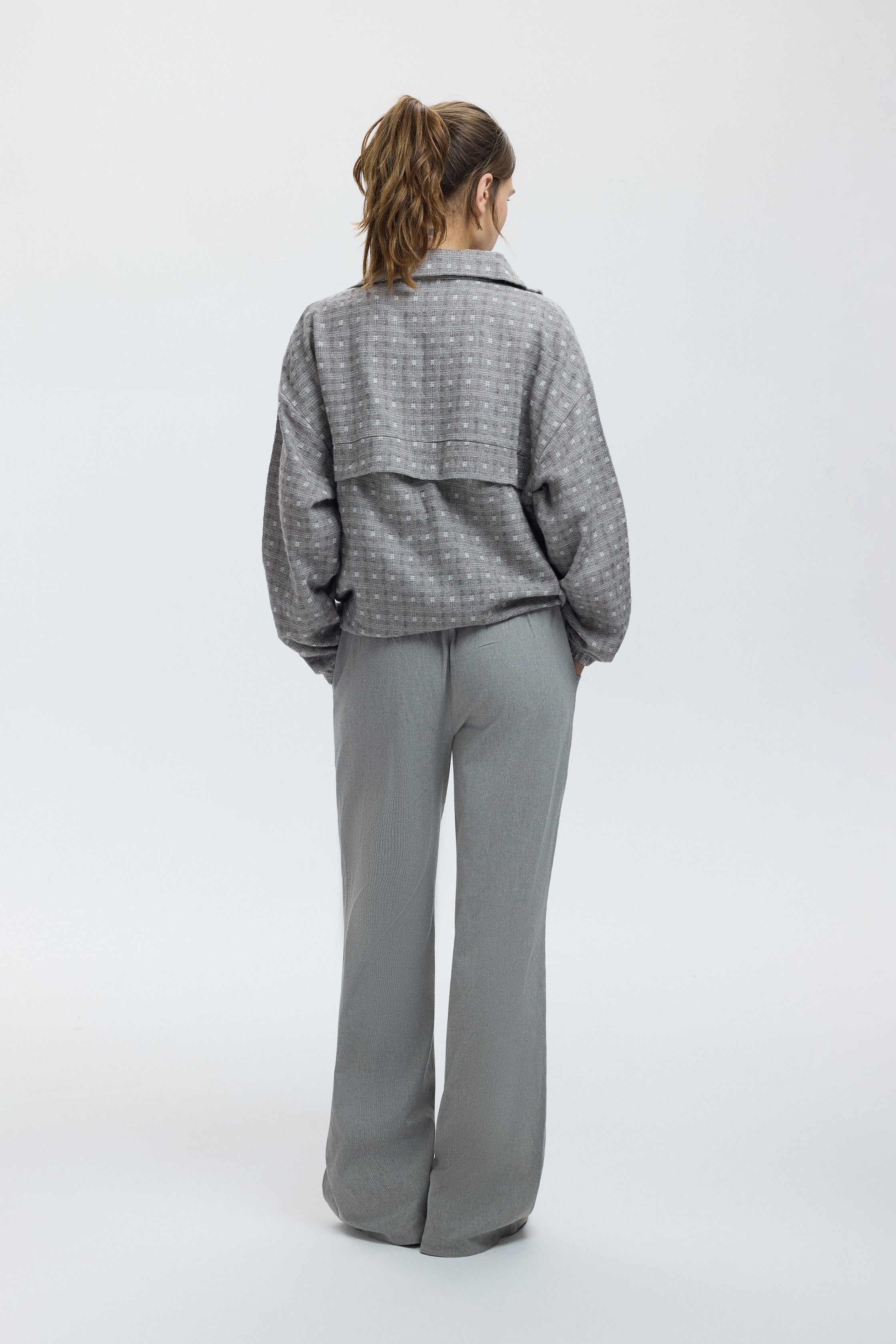CORA SWEATSHIRT - ASH GRID