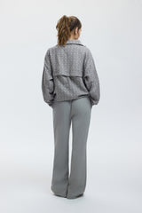 CORA SWEATSHIRT - ASH GRID