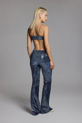 SKINNY BRA - MIDNIGHT SEQUINNED