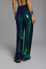 GLAZE PANTS - IRREDEDCENT GREEN