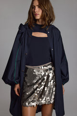 DISCO TENNIS SKIRT - SILVER