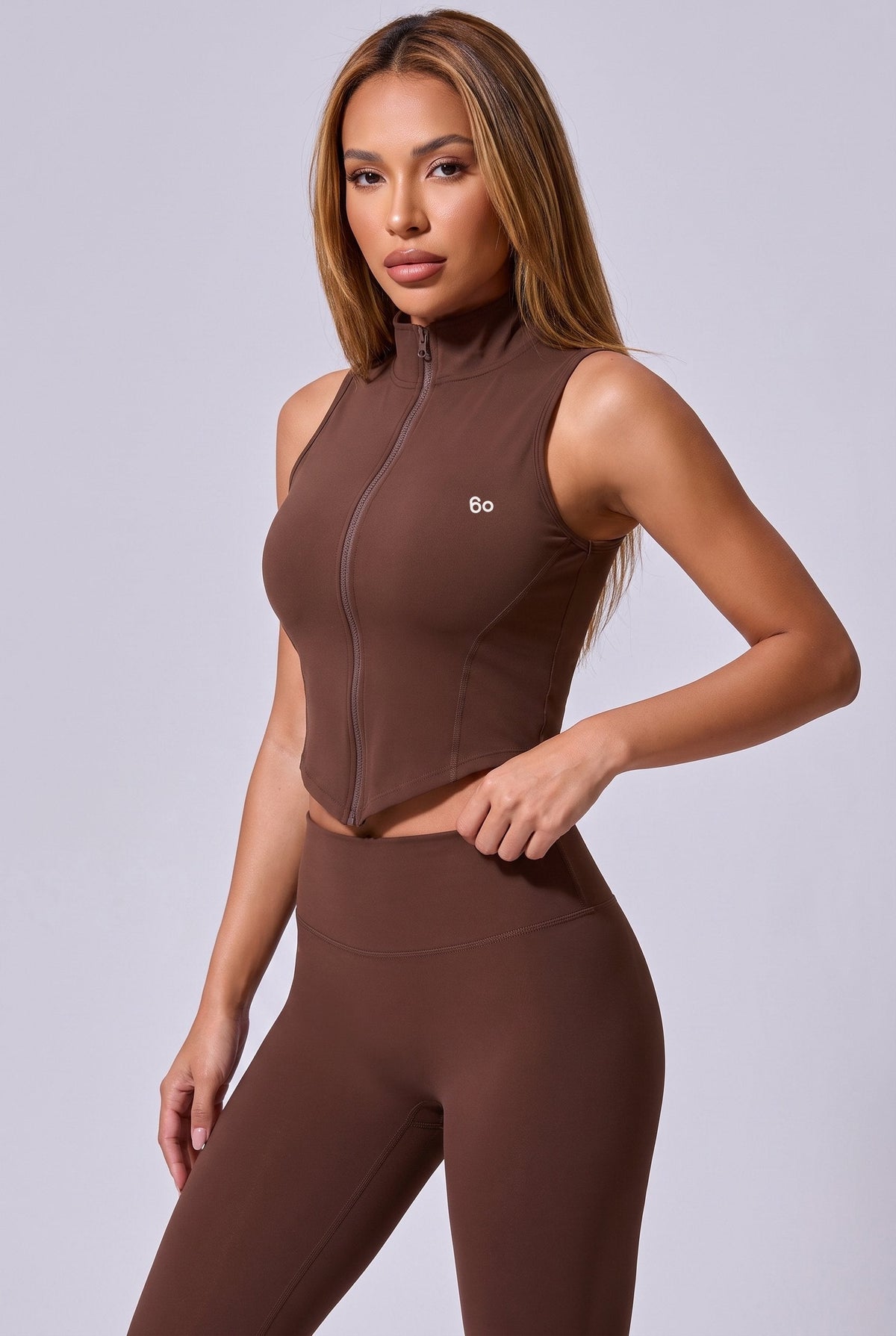 ZARA Zip Vest & Leggings Set