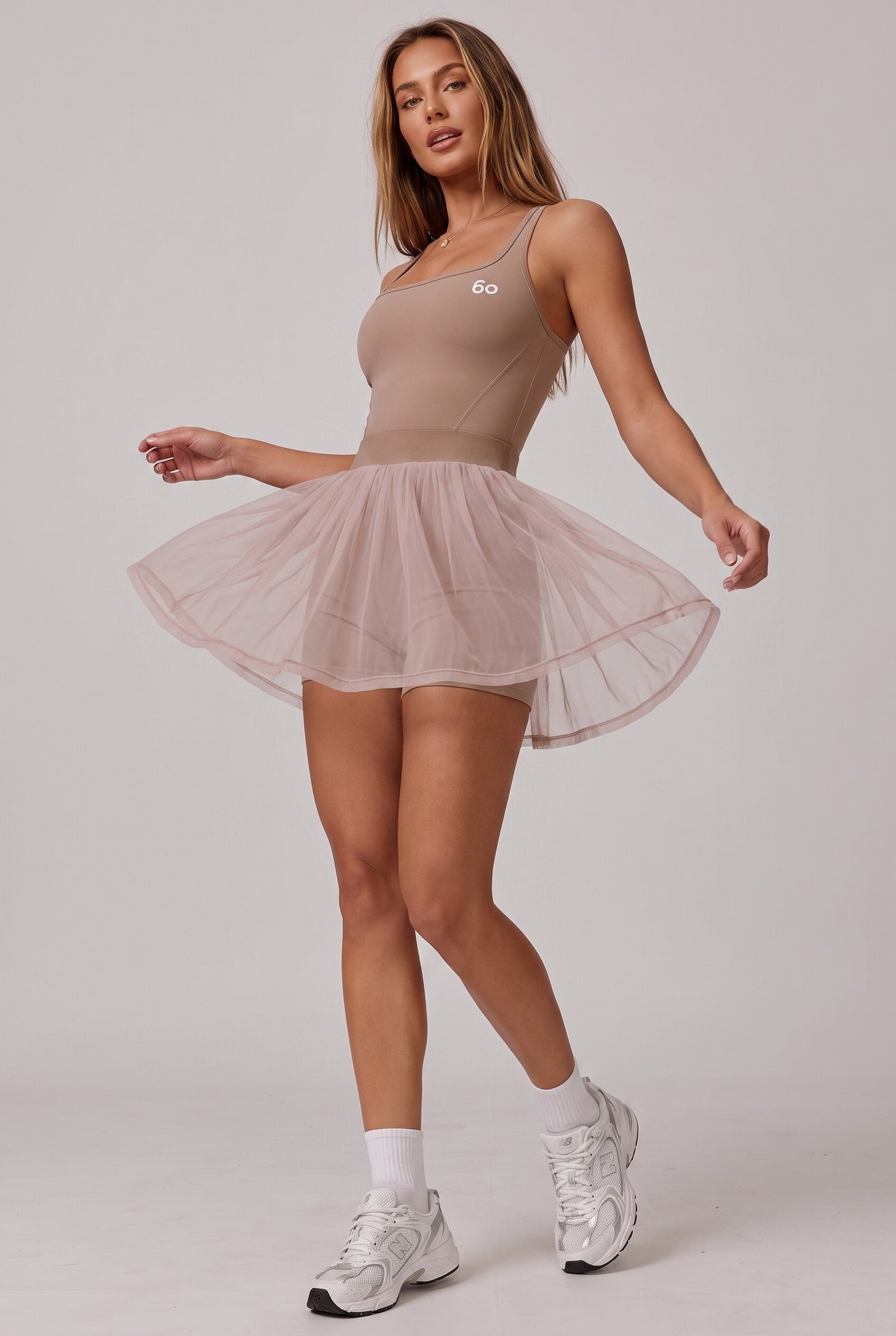 ZIA Transparent Skirt Material Padel Dress