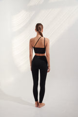AirRise Mesh Convertible Neck Sports Bra - Black