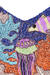 Fish Hand Beaded Top Multi Color