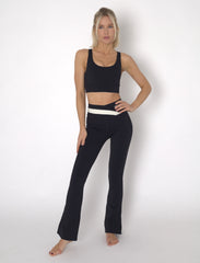 YOGAFLOW REVERSIBLE SPORTS BRA MEDIUM SUPPORT DUO BLACK