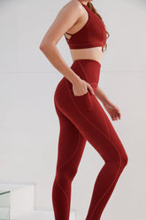 AirRise Perform Pocket Legging - Wine Red