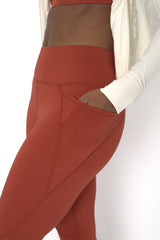 POWERFLOW HIGH-RISE POWER LEGGINGS BURNT ORANGE