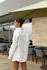 Linen Spirit Shorts White