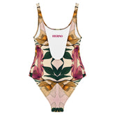 Retro Floral Swimsuit Mirror Blossom - One Piece