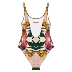 Retro Floral Swimsuit Mirror Blossom - One Piece