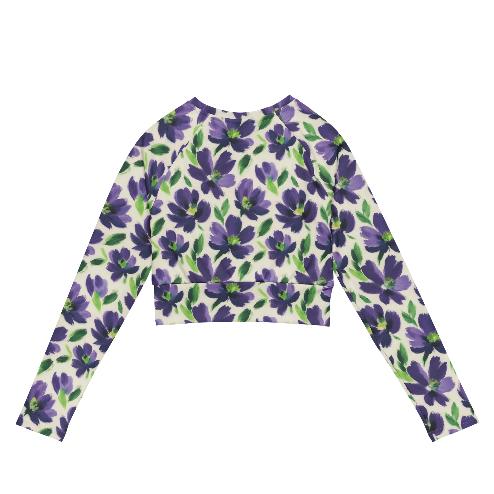 Recycled Long-Sleeve Crop Top