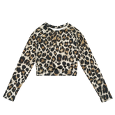 L’Essence Du Léopard - Long Sleeve Crop Top