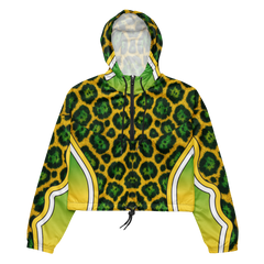 Brazil Football Edition Women's Cropped Windbreaker