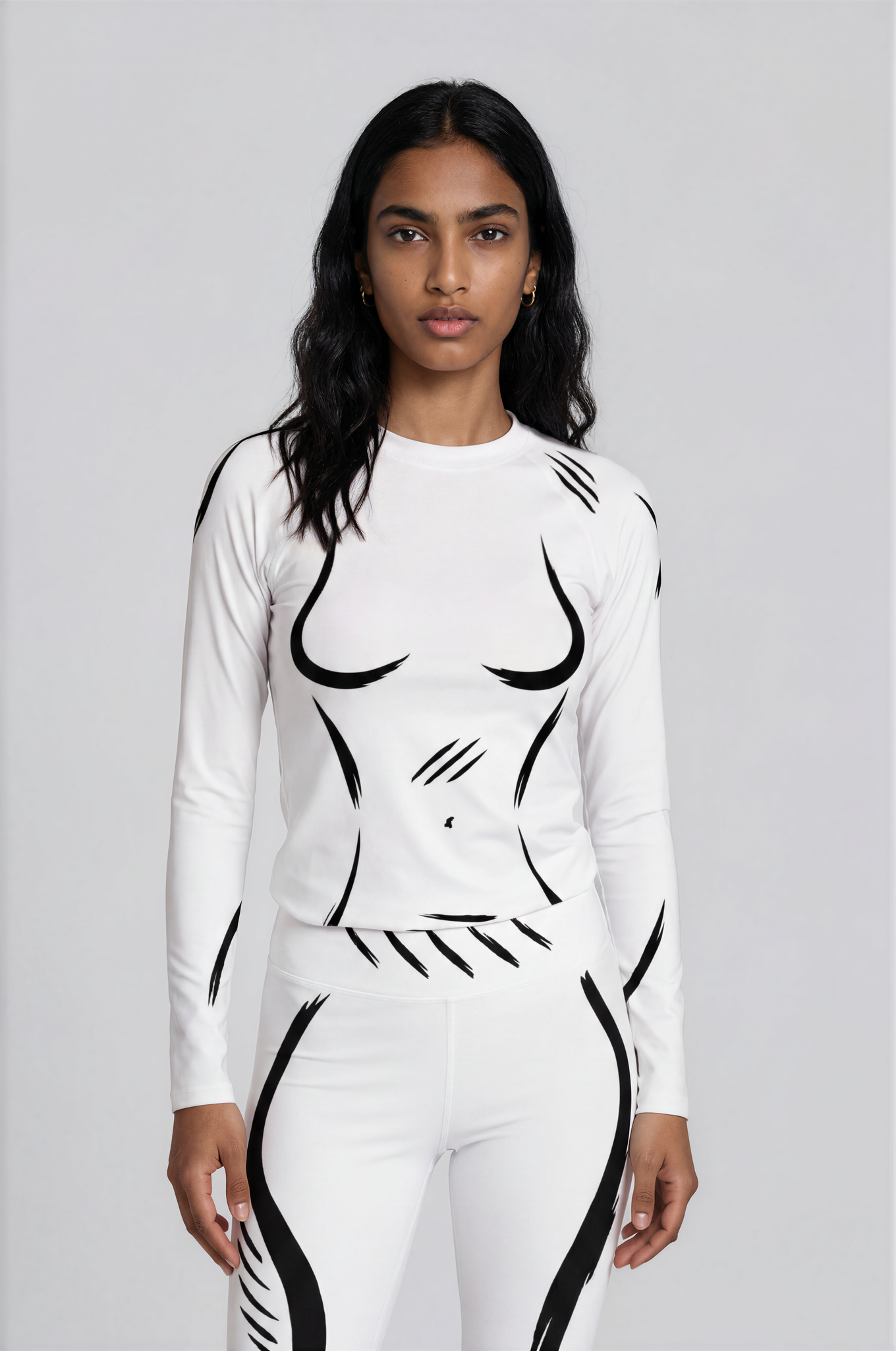 White - Women's Long Sleeve Rash Guard