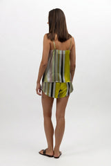 Art Stripes Silk Camisole