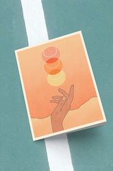 Hand Meets Sky Card