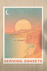 Serving Sunsets Art Print