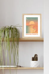 Serving Sunsets Art Print