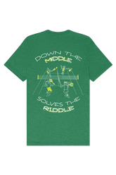Down the Middle Solves the Riddle Tee
