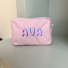 Personalised Monogramed Make Up Bag