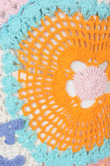 Kaia Crochet Coral Multi Maxi Dress