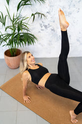 Racerback Sports Bra - Marl Black