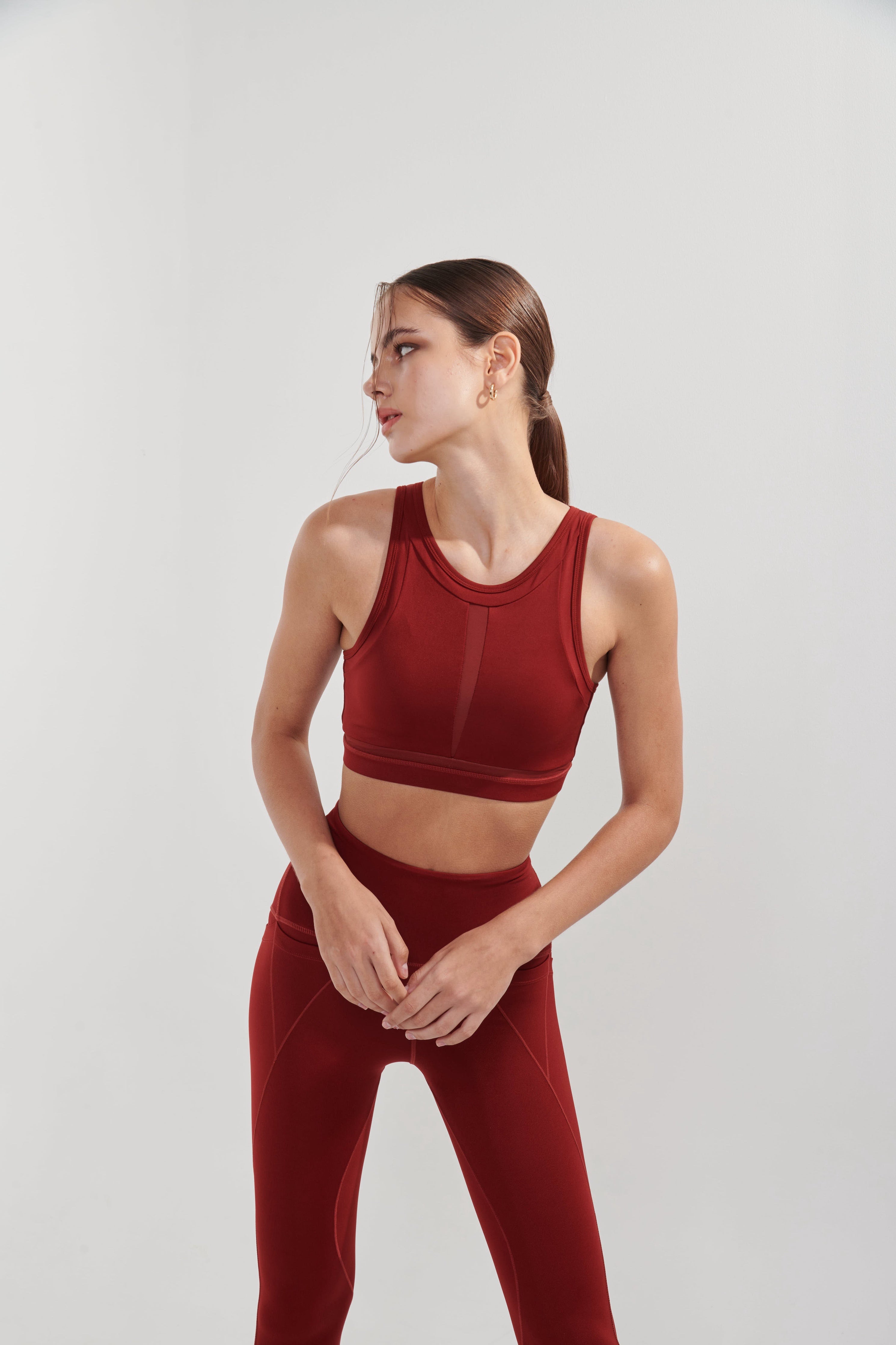 AirRise High Neck Longline Sports Bra - Black