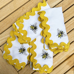 Bee Happy Cocktail Napkins | Set of 2