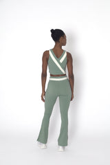 YOGAFLOW BACK WRAP CROPPED TOP DUO SOFT SAGE