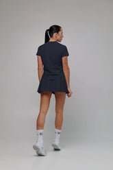 Stretchy Material Shirt and Skirt Set (Without Bra)